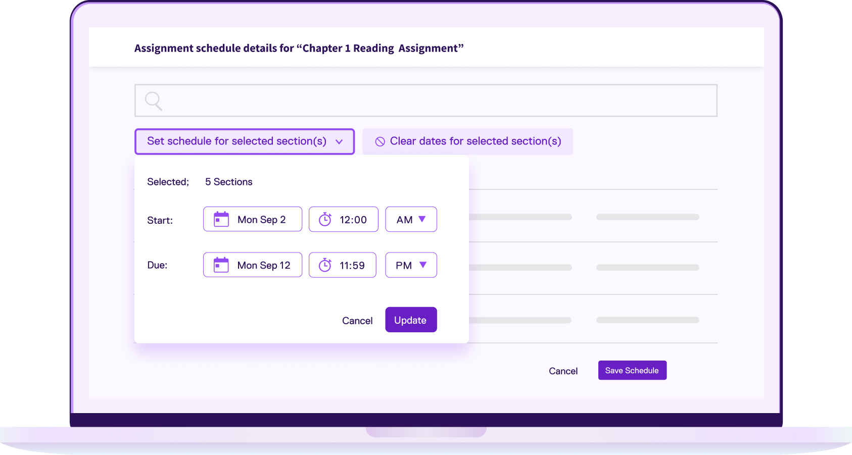 Schedule assignments with ease image