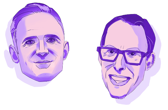 Podcast Host headshots together