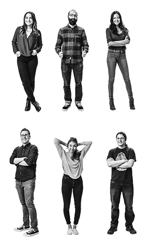 Six Top Hat employees standing and smiling