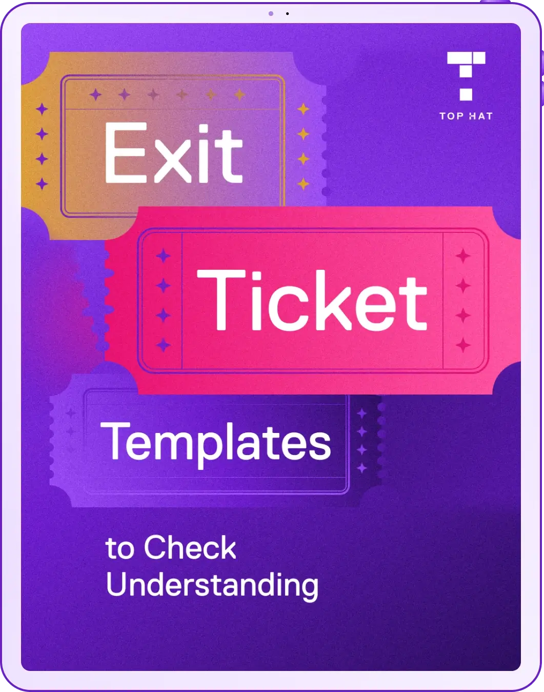 Exit Ticket Template covers