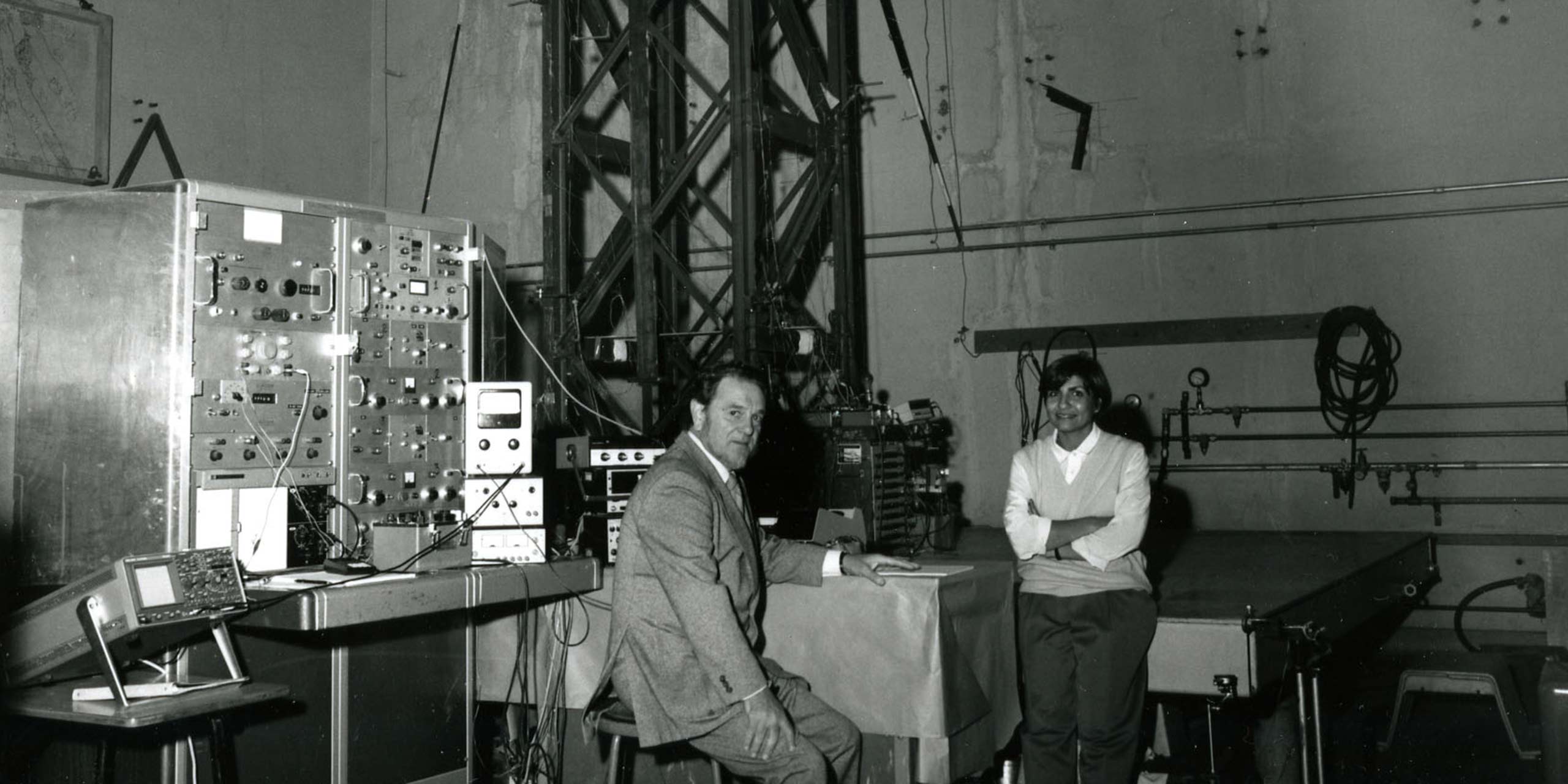 Gina Cody and Cedric Marsh at Concordia in 1985. © Concordia University