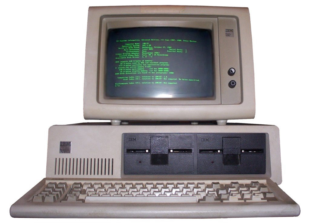 An early desktop computer: the IBM 5150.