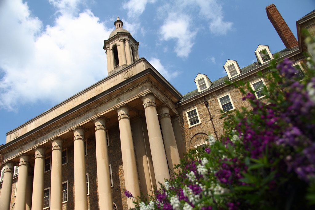 Close up shot of Pennsylvania State University.